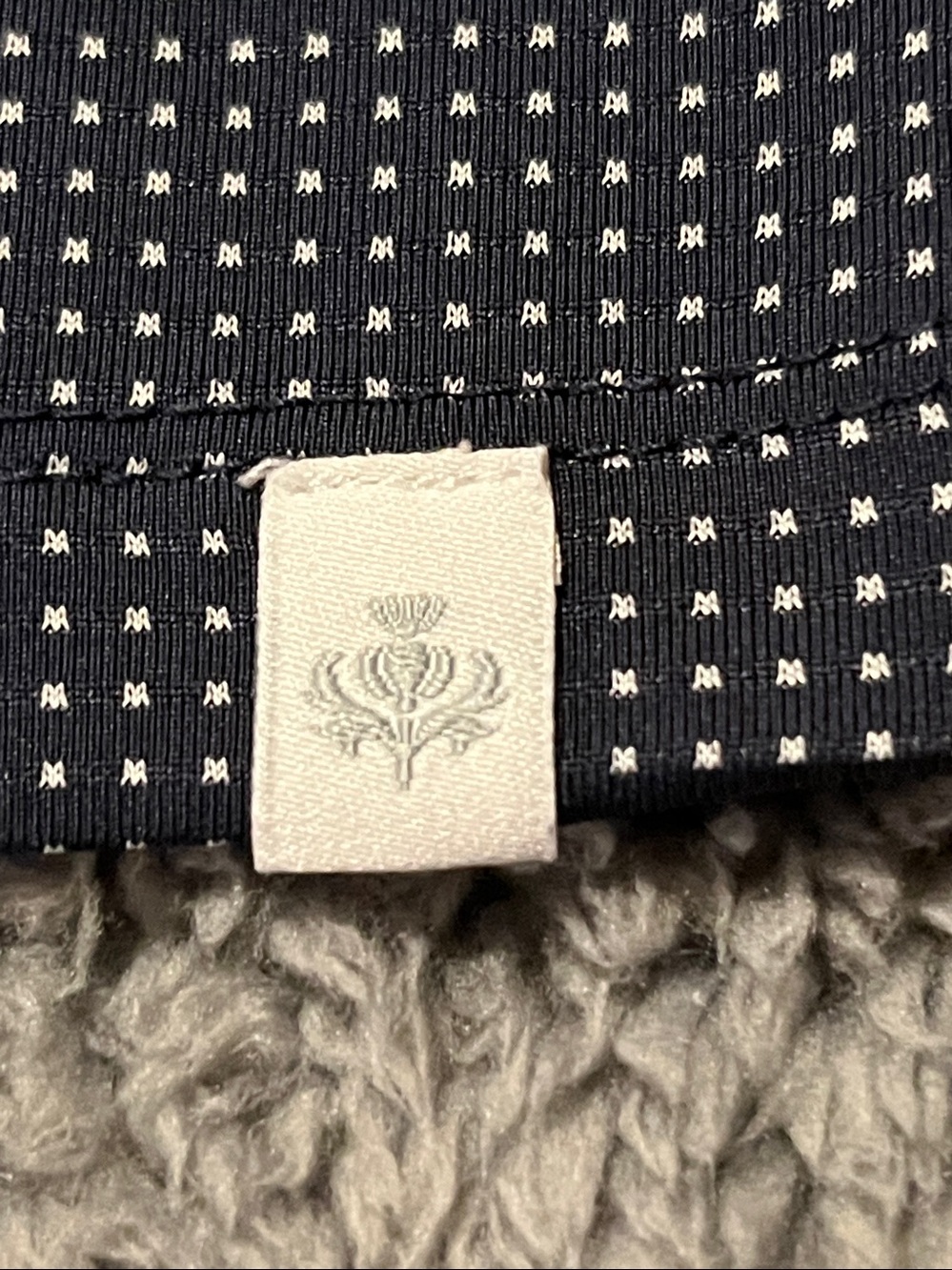 Lady Hagen Navy Knit Polo Top with White Stitch Detail - Picture 7 of 10